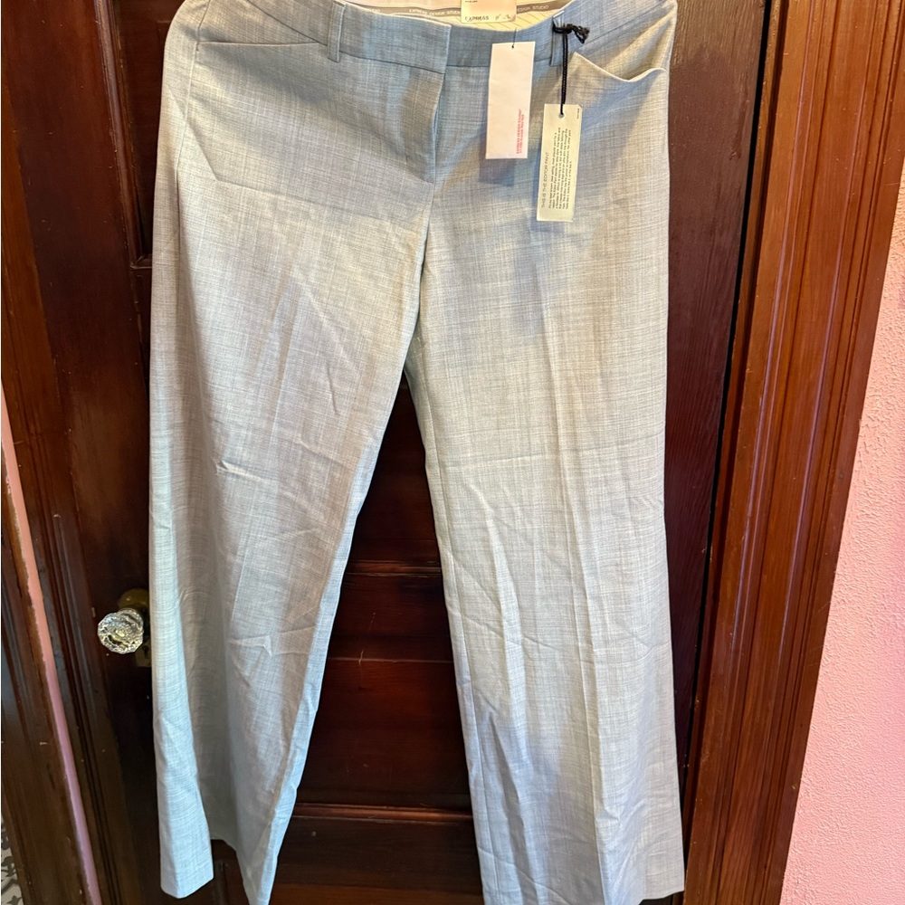 Express Gray Wide Leg Pants
